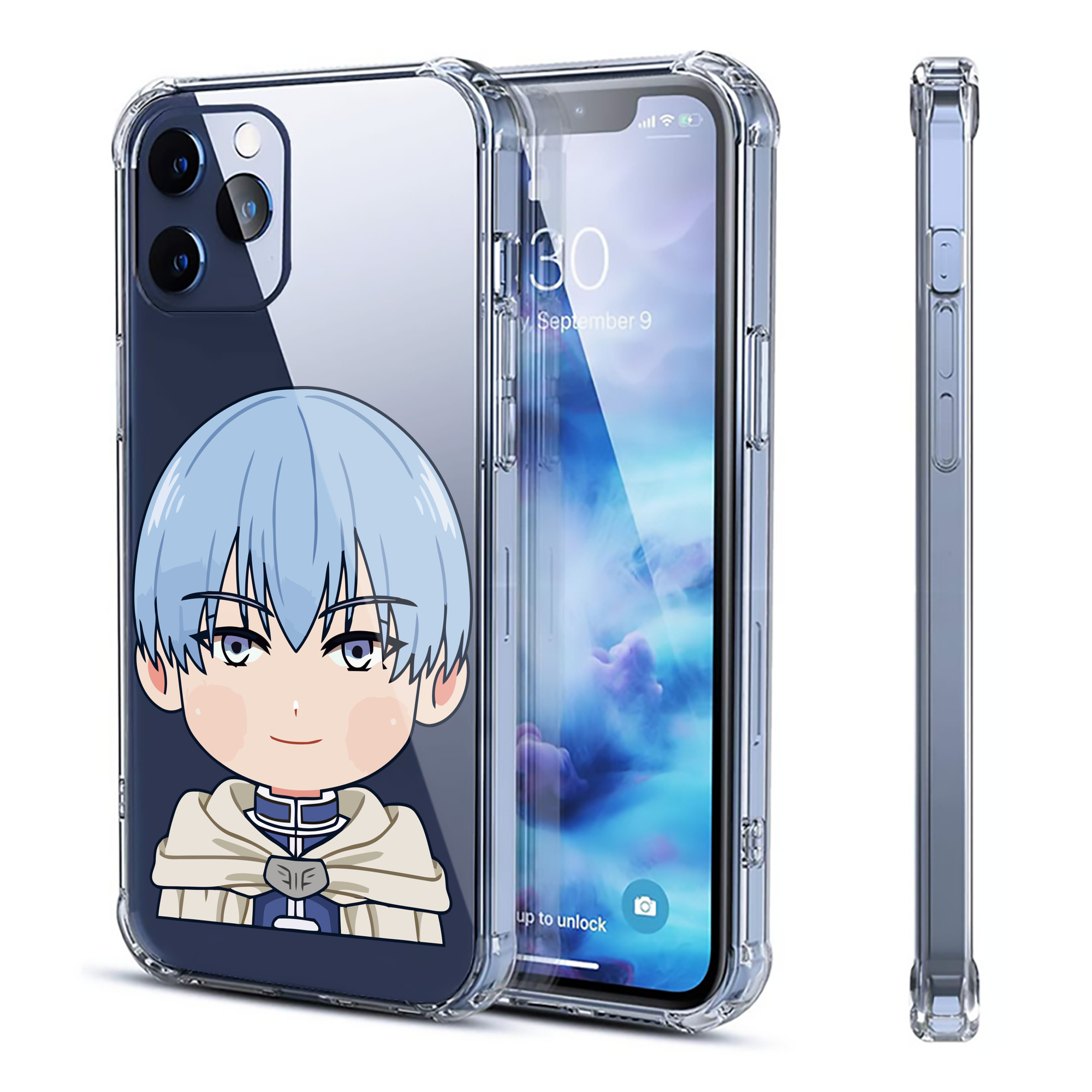 （画像用） 葬送のフリーレン Frieren 【iPhone 12シリーズ対応】透明スマホケース（クリアソフトケース）